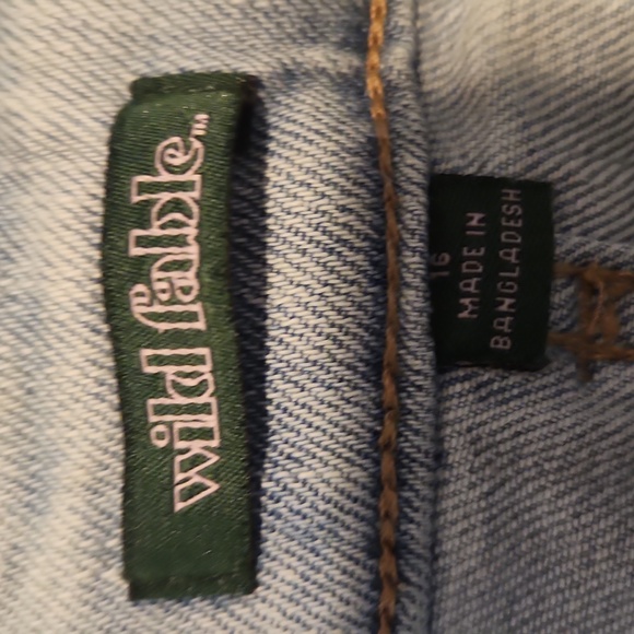 Wild Fable Distressed Denim Skirt - Picture 3 of 4